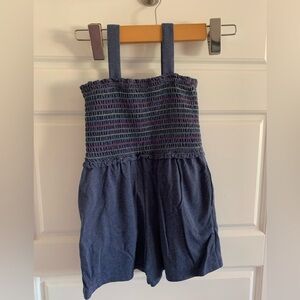 GAP Kids Navy Blue Smocked Romper